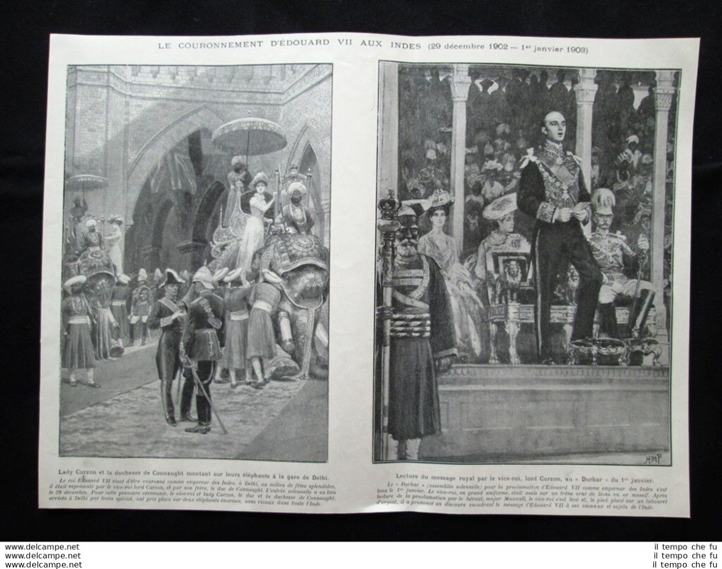 Incoronazione Di Edoardo VII, Indie + Goubet, De Blowitz Stampa Del 1903 - Otros & Sin Clasificación