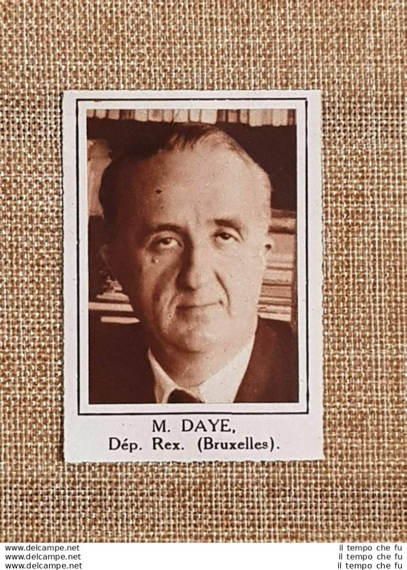 Parlamentare M. Daye Bruxelles Elezioni Del 24 Maggio 1936 - Autres & Non Classés