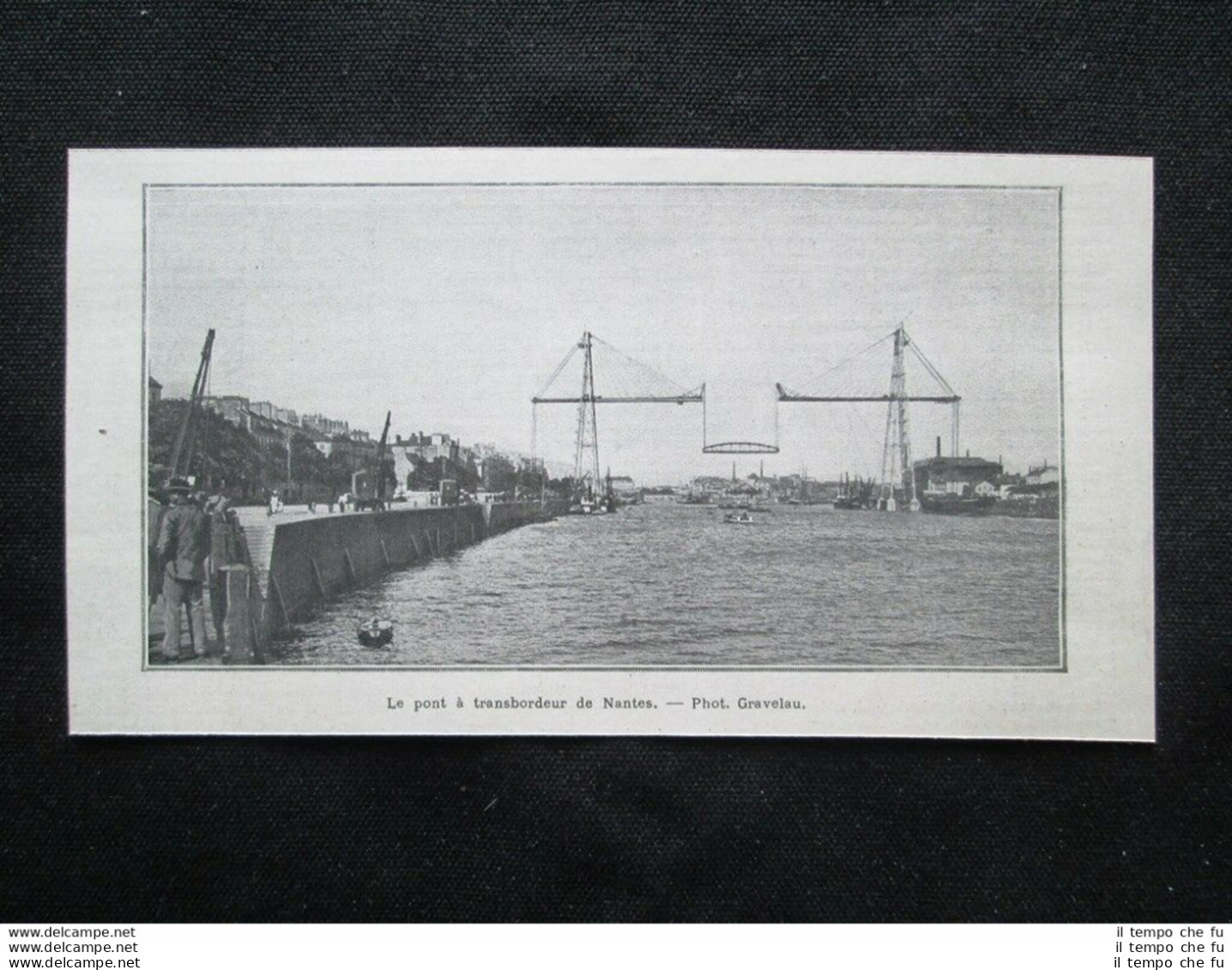 Il Ponte Di Trasbordo Di Nantes Stampa Del 1903 - Autres & Non Classés