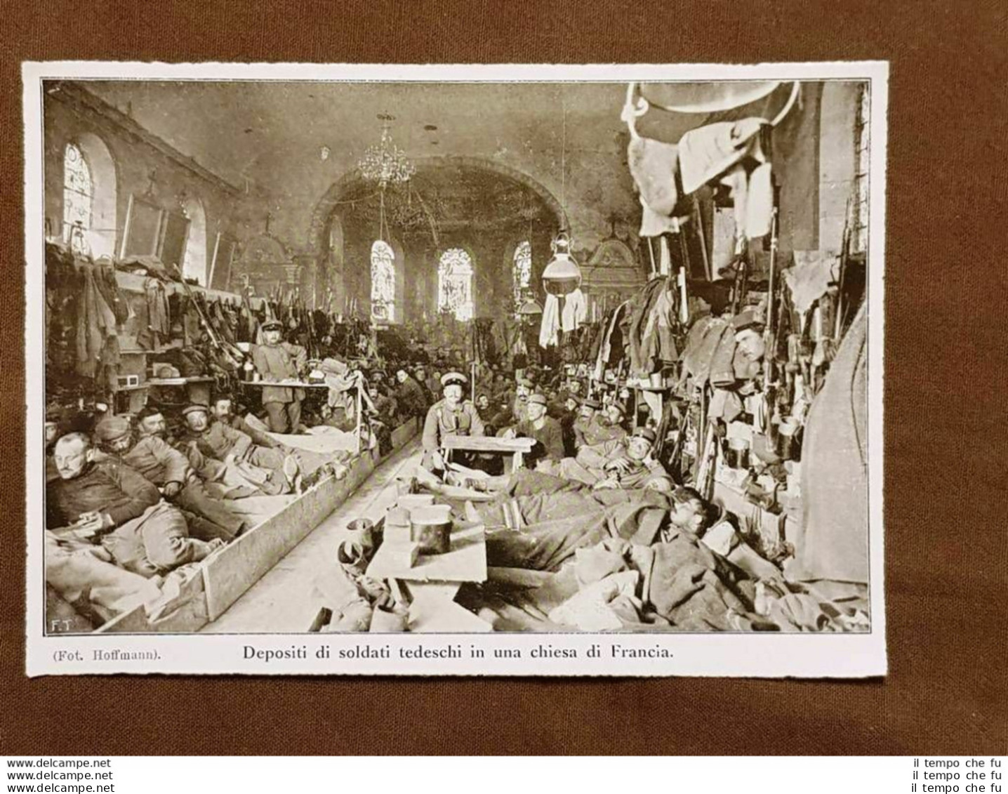 Francia Nel 1915 Depositi Soldati Tedeschi In Chiesa WW1 Prima Guerra Mondiale - Andere & Zonder Classificatie