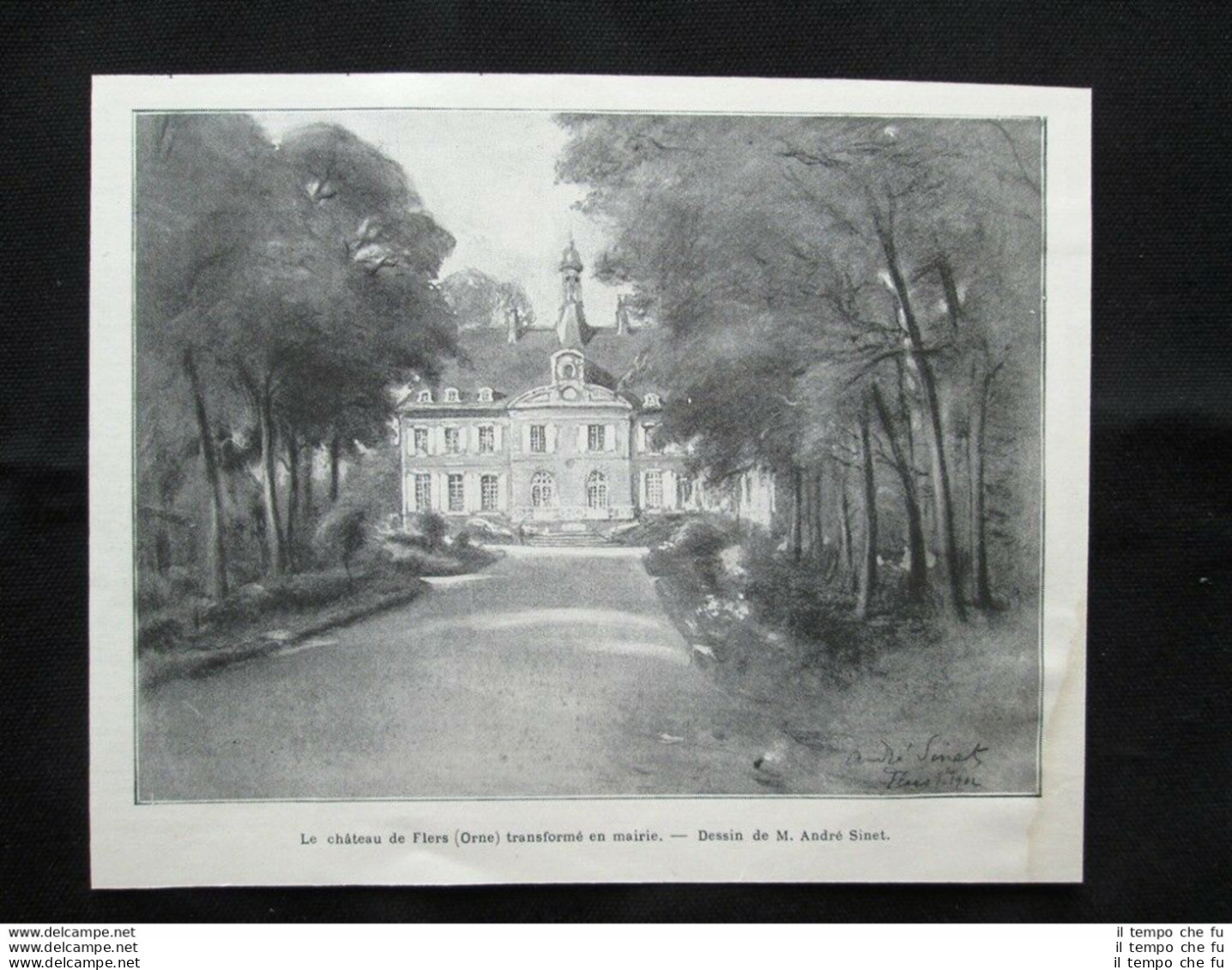 Il Castello Di Flers (Orne) Trasformato In Municipio Stampa Del 1903 - Sonstige & Ohne Zuordnung