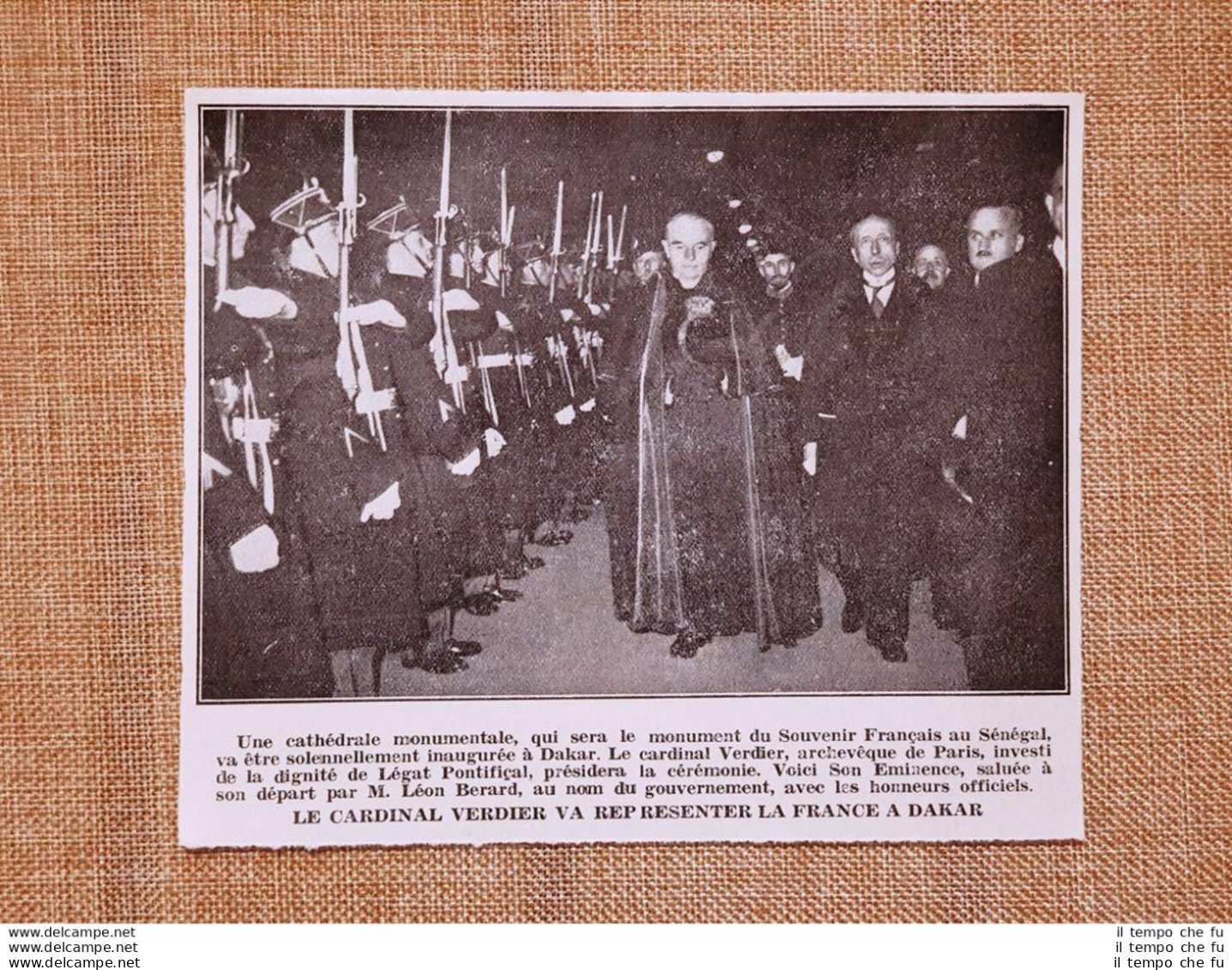 Dakar Nel 1936 Cardinale Jean Verdier All'inaugurazione Della Cattedrale Senegal - Autres & Non Classés