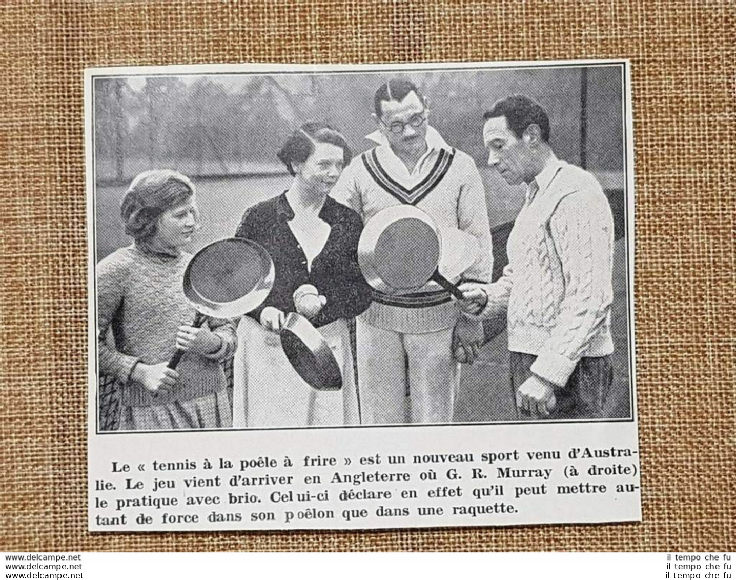 In Inghilterra Nel 1936 Il Tennis Con Le Padelle G.R. Murray Regno Unito - Otros & Sin Clasificación