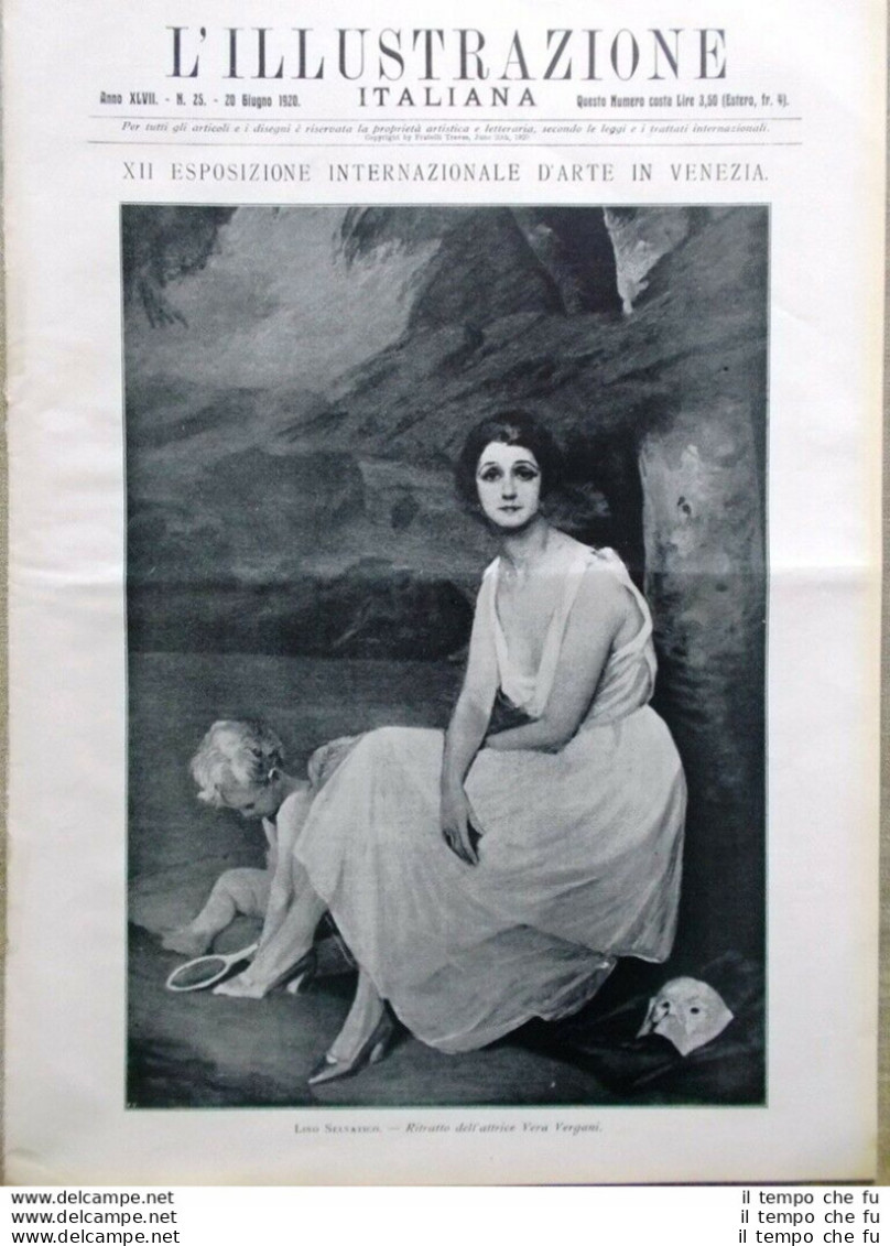 L'Illustrazione Italiana Del 20 Giugno 1920 Esposizione D'Arte Venezia Giolitti - Sonstige & Ohne Zuordnung