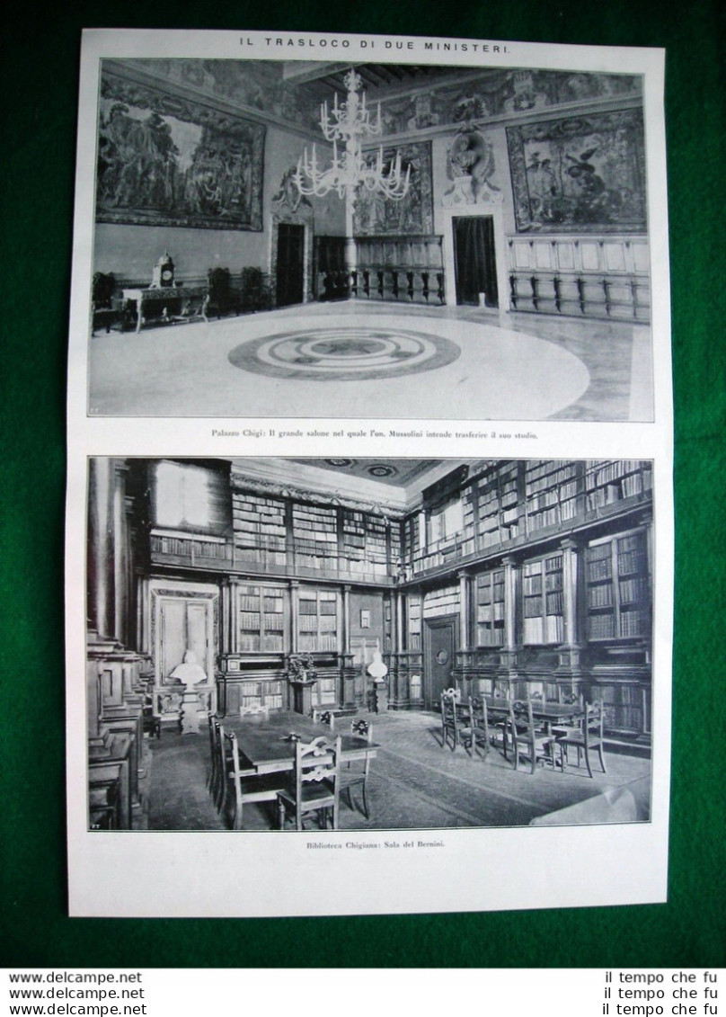Nel 1922 Palazzo Chigi Sala Bernini Busto Di F. Crispi Biblioteca Chigiana - Other & Unclassified