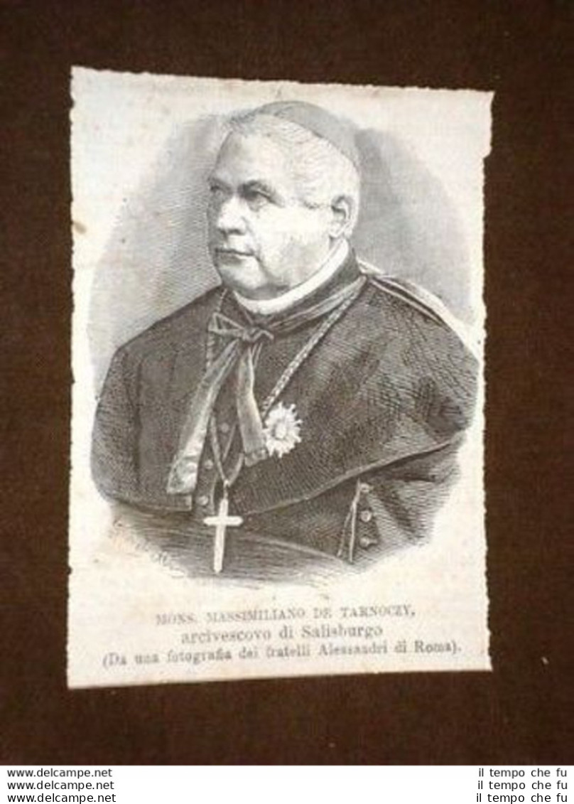 Arcivescovo Maximilian Joseph Von Tarnóczy Di Schwaz - Before 1900