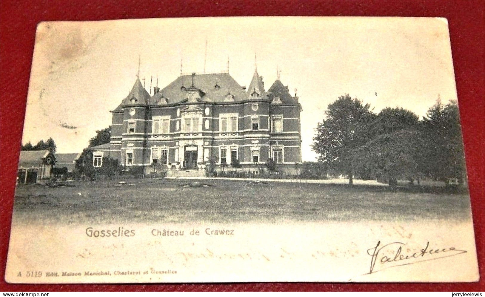 GOSSELIES  -  CHARLEROI  -   Château De Crawez   -  1905   - - Charleroi
