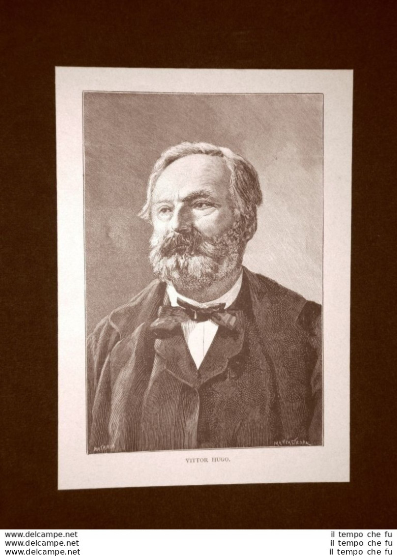 Poeta Victor-Marie Hugo Besançon, 26 Febbraio 1802 – Parigi, 22 Maggio 1885 - Vor 1900