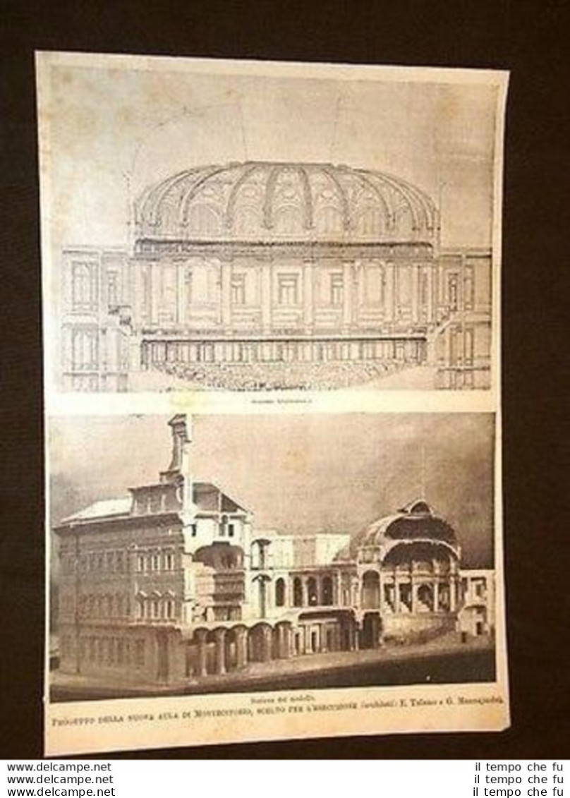 Roma Aula Montecitorio Progetto E.Talamo E G.Mannajuolo - Voor 1900