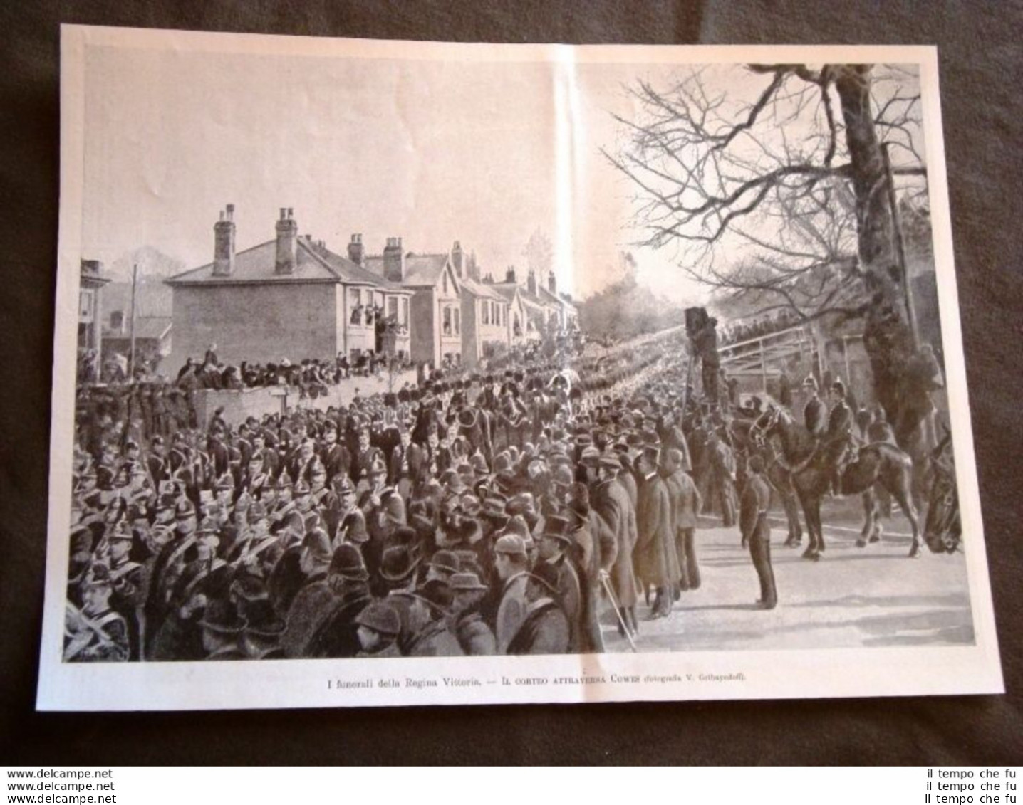 Cowes Nel 1901 Funerali Della Regina Vittoria Corteo E Camera Ardente - Otros & Sin Clasificación