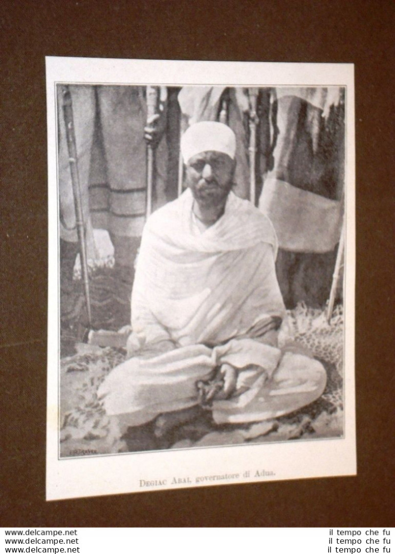 Degiac Abal Nel 1895 Governatore Di Adua Etiopia - Antes 1900