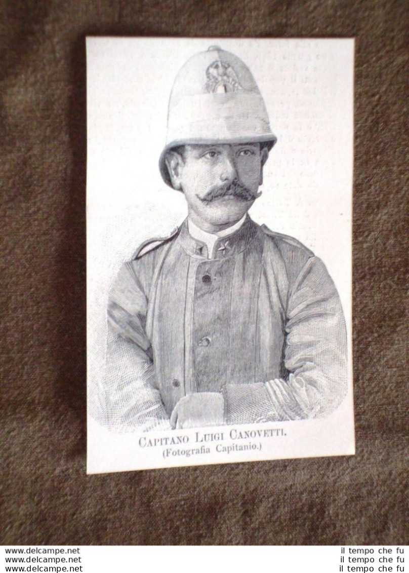 Luigi Canovetti Eroe Della Battaglia Dell'Amba Alagi Del 1895 Abissinia Etiopia - Vor 1900