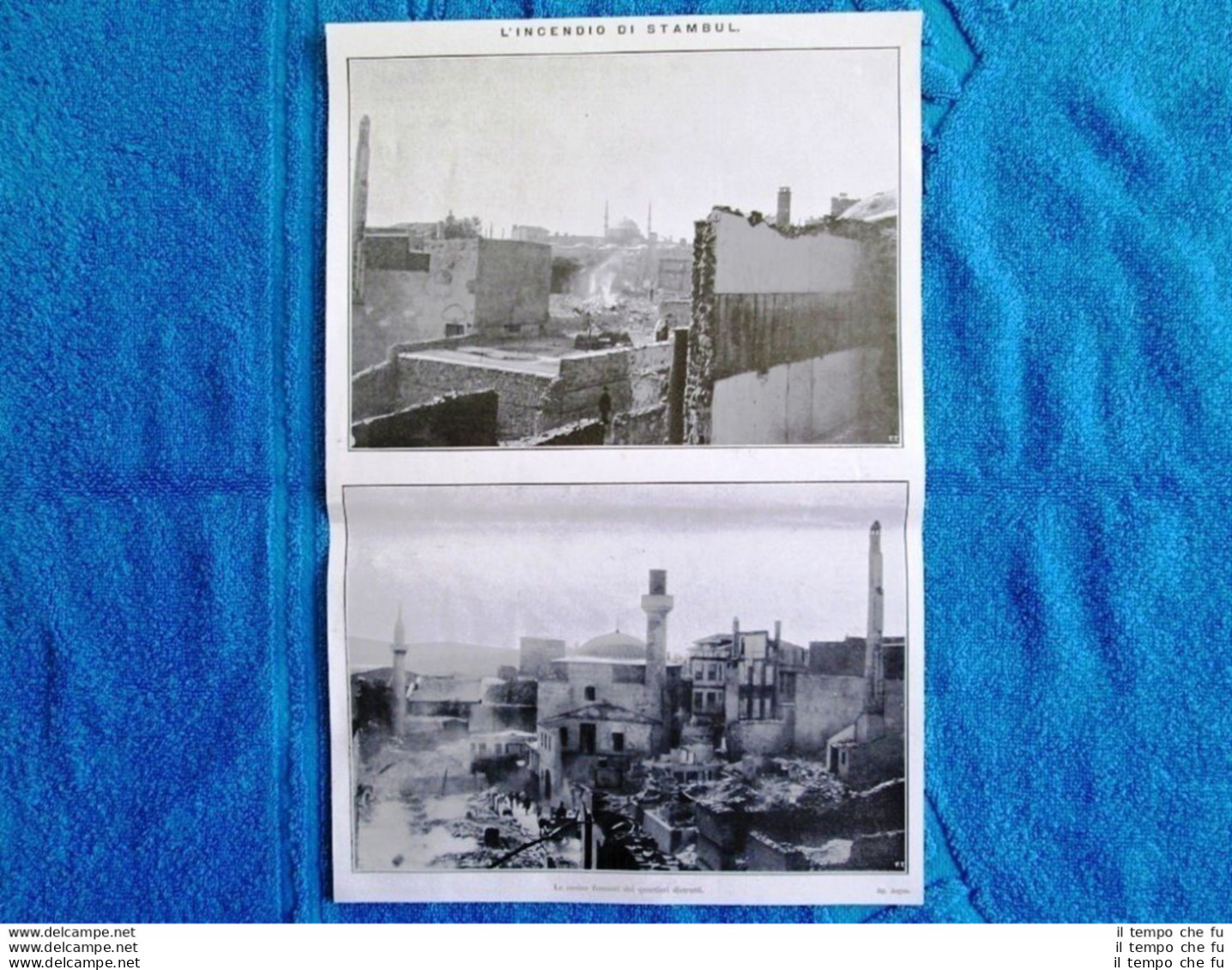 L'incendio Di Istanbul Del 1911: Le Rovine Fumanti Dei Quartieri Distrutti - Otros & Sin Clasificación