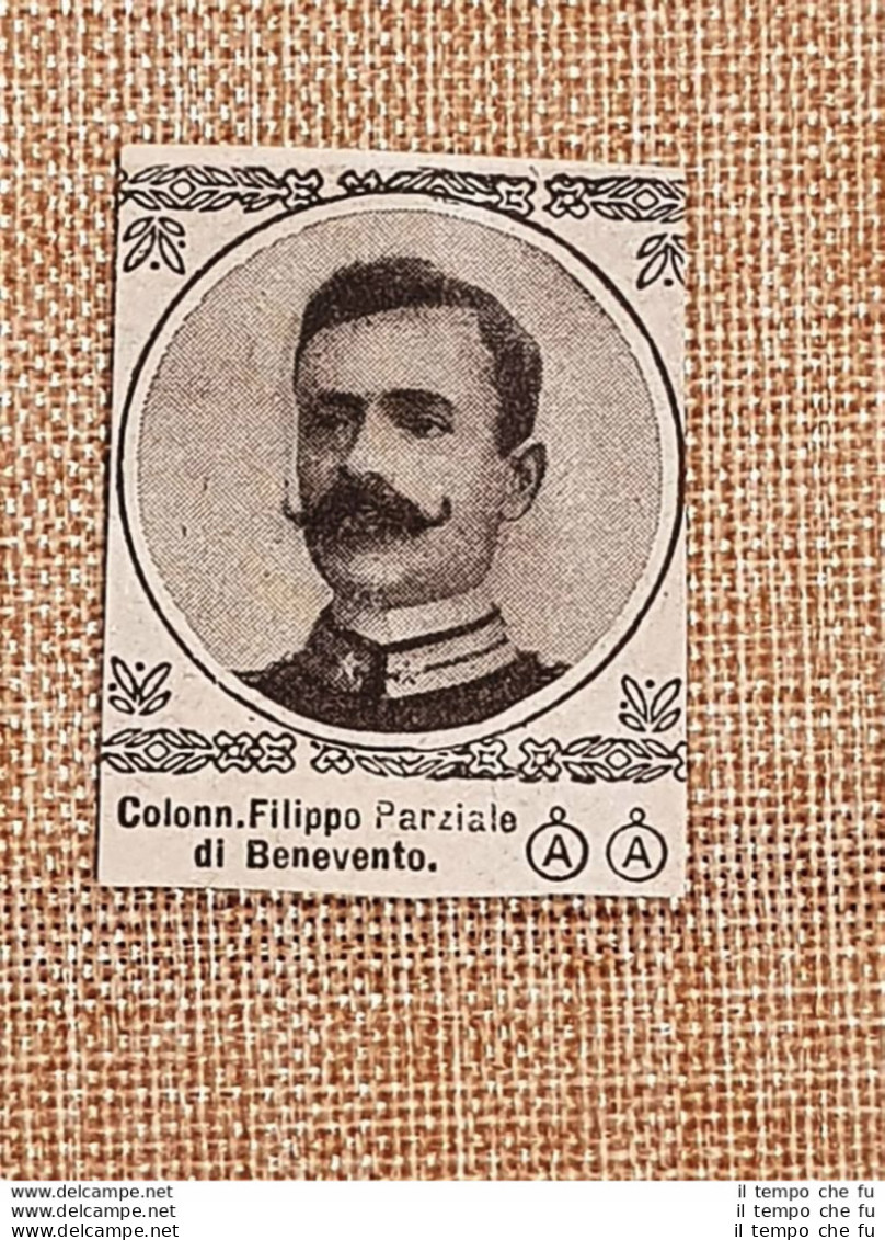 Decorato Medaglia D'argento Filippo Parziale Di Benevento Guerra Mondiale WW1 - Autres & Non Classés