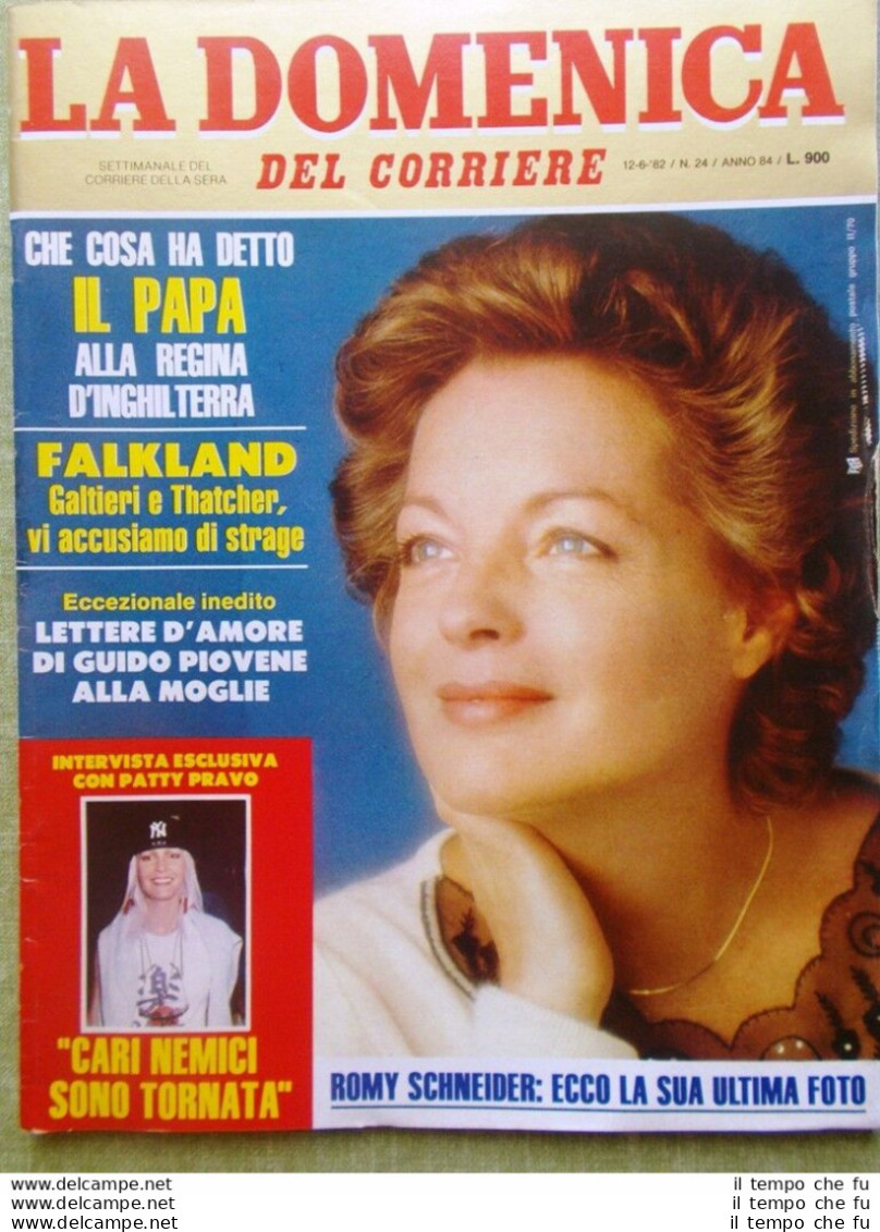 La Domenica Del Corriere 12 Giugno 1982 Morte Romy Schneider Carlo Mauri Smiley - Sonstige & Ohne Zuordnung