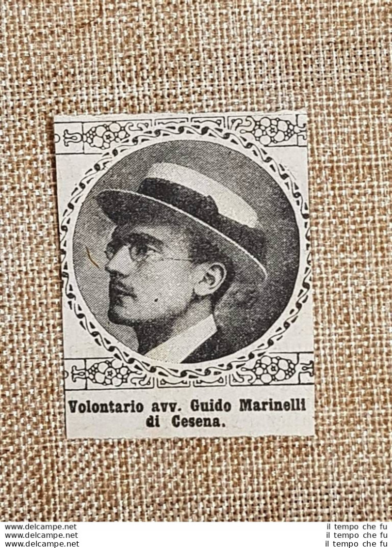 WW1 Prima Guerra Mondiale 1914-1918 Caduto Per Patria Guido Marinelli Di Cesena - Andere & Zonder Classificatie