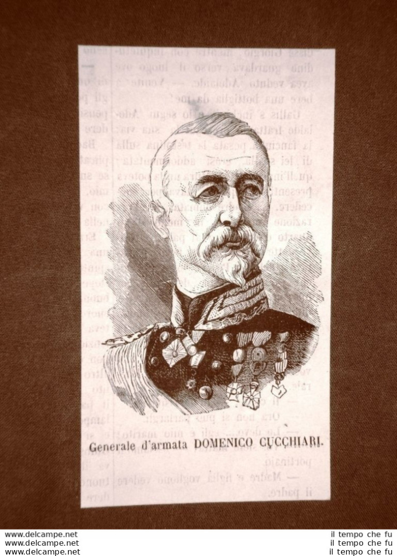 Domenico Cucchiari Nel 1866 Carrara, 24 Luglio 1806 – Livorno, 19 Gennaio 1900 - Avant 1900