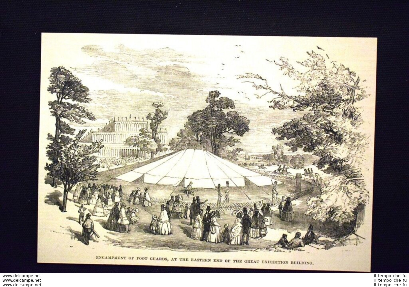 Accampamento Di Guardie, Esposizione Di Londra Del 1851 Incisione Del 1851 - Before 1900