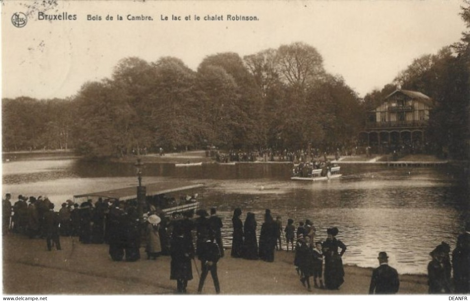 BRUXELLES : Bois De La Cambre, Le Lac Et Le Chalet Robinson. Carte Impeccable. - Forêts, Parcs, Jardins