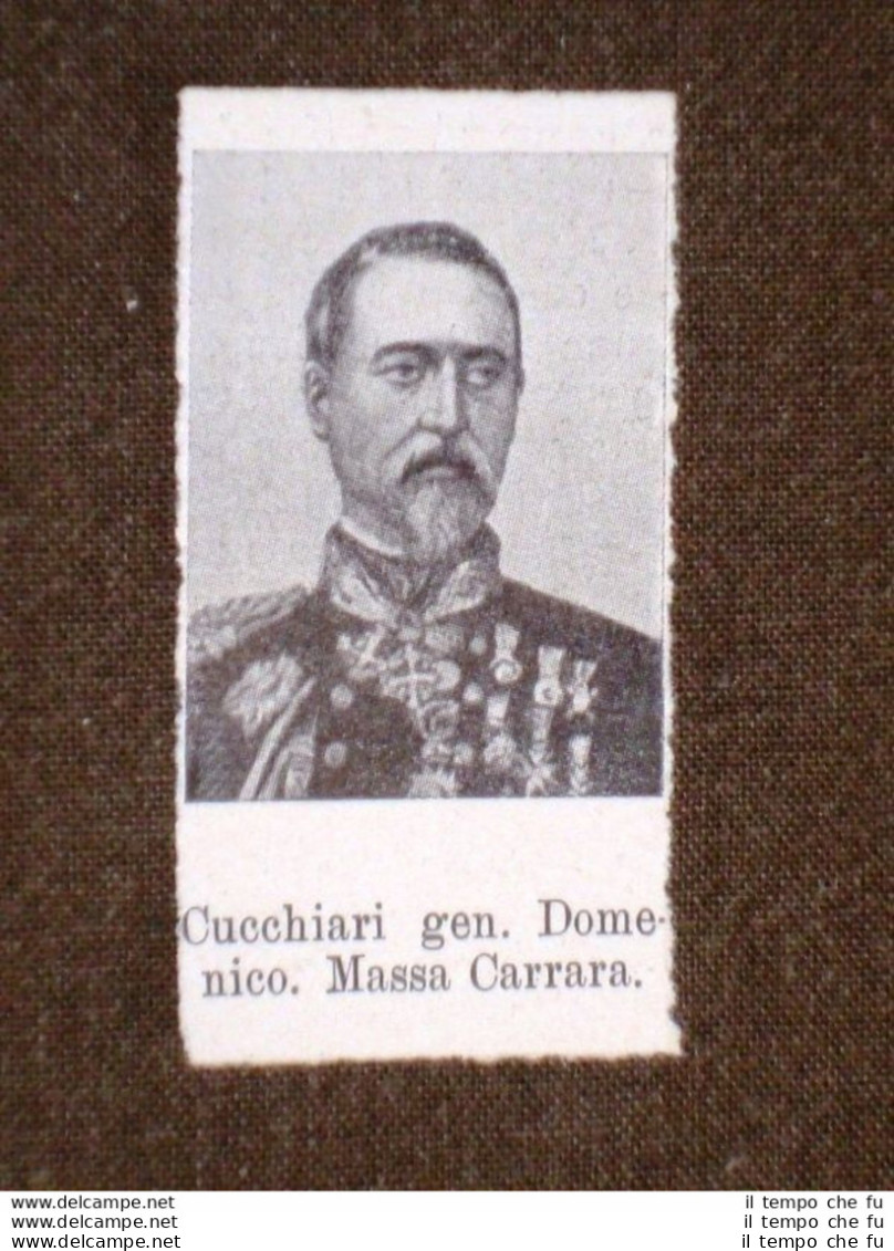 Deputato Del 1° Parlamento Italia 1861 Generale Cucchiari Domenico Massa Carrara - Other & Unclassified