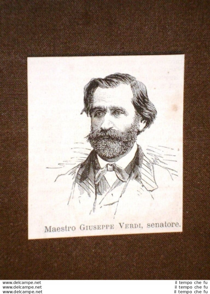 Onorevole O Deputato Nel 1875 Maestro Giuseppe Verdi - Voor 1900