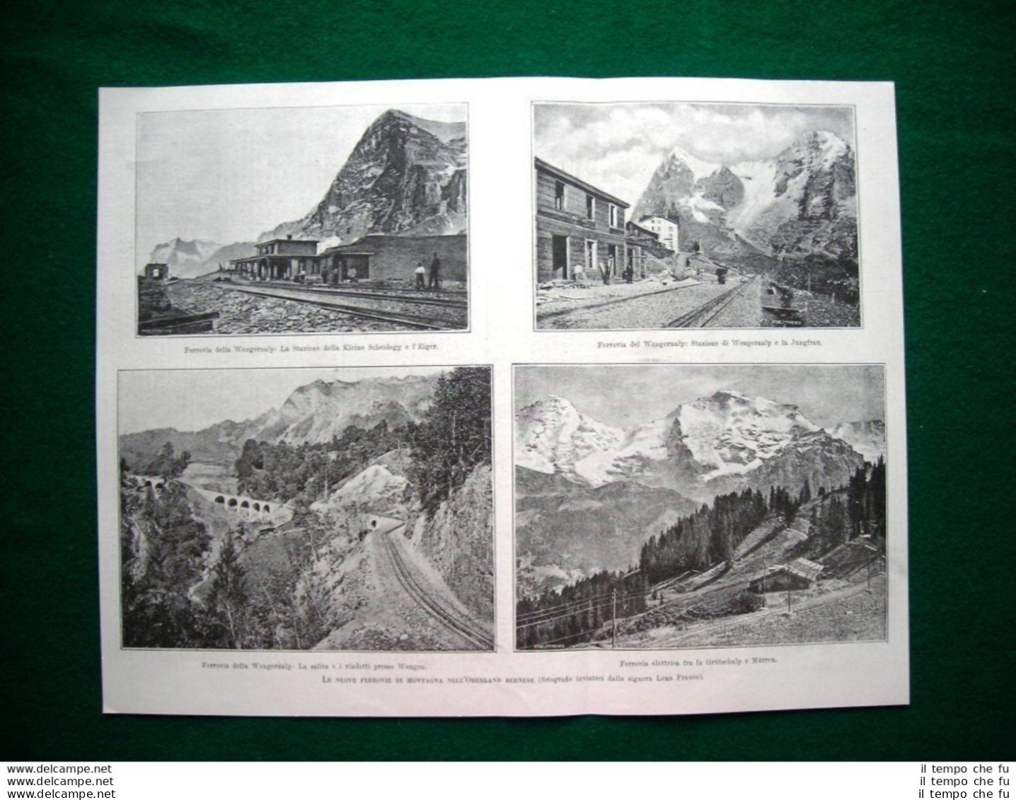Ferrovie Di Montagna Nell'Oberland Bernese + Ferrovia Di Lauterbrunnen - Vor 1900