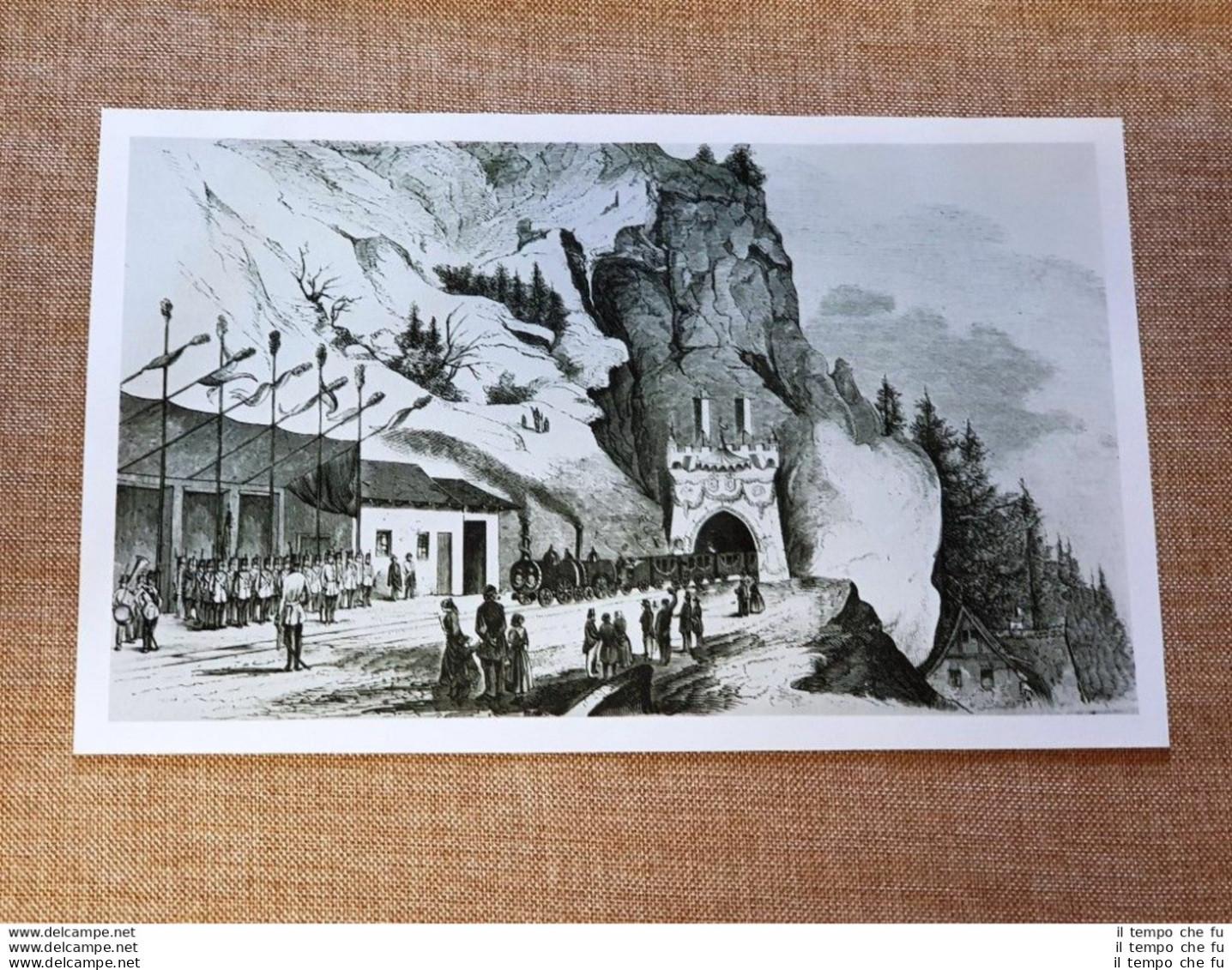 Inaugurazione Ferrovia Dresda - Praga Aprile 1851 Arrivo Alla Stazione Bodenbach - Autres & Non Classés