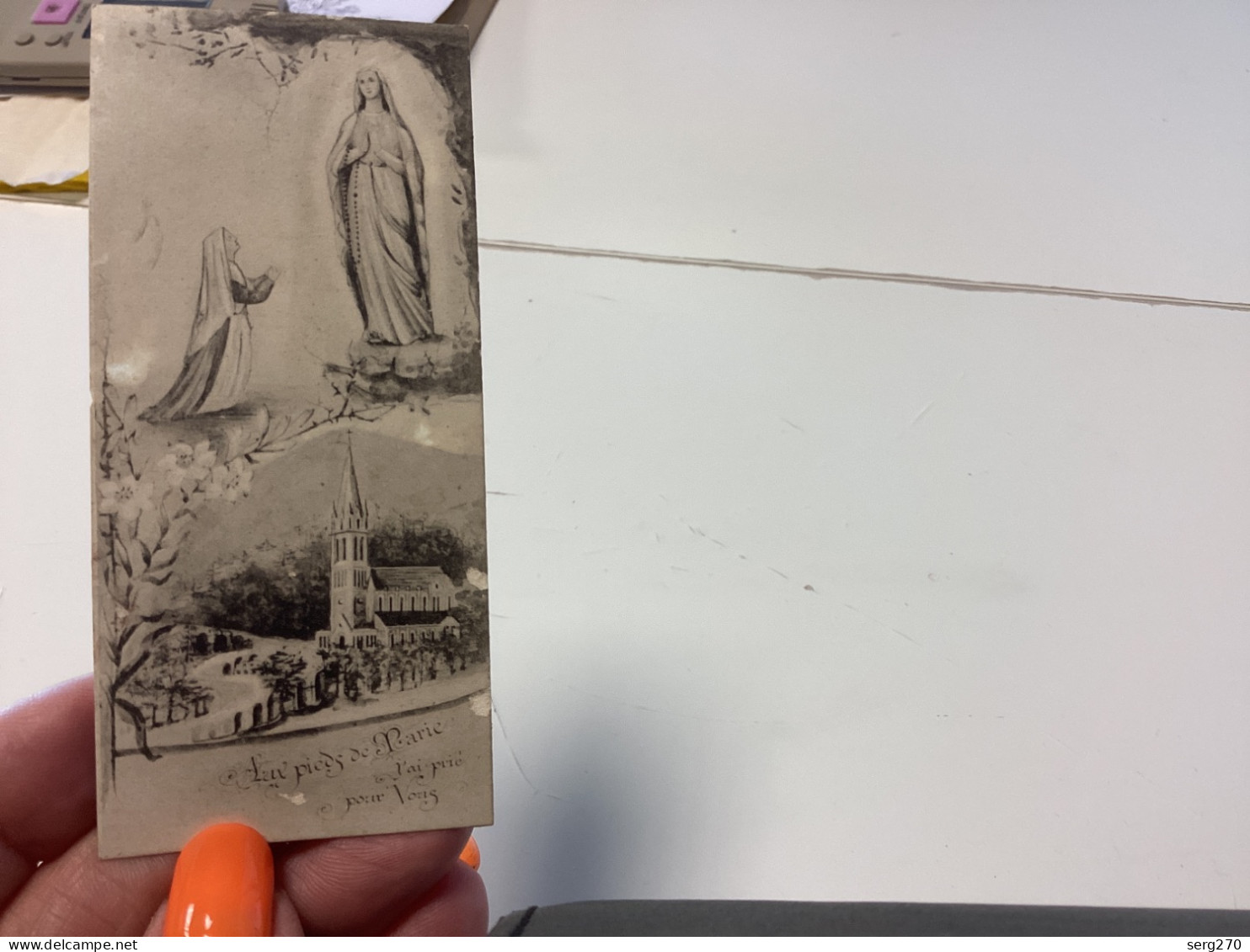 Image, Pieuse Et Religieuse,1900 Au Pied De Marie INVOCATIONS FAITES PENDANT LA PROCESSION DU SA! T-SACREMENT DEVANT LES - Images Religieuses