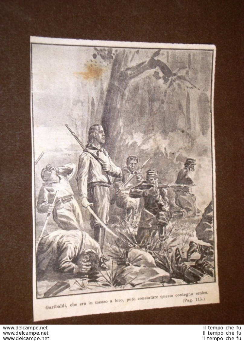 Giuseppe Garibaldi Nella Rivoluzione In Uruguay Con I Suoi Presso Montevideo - Avant 1900