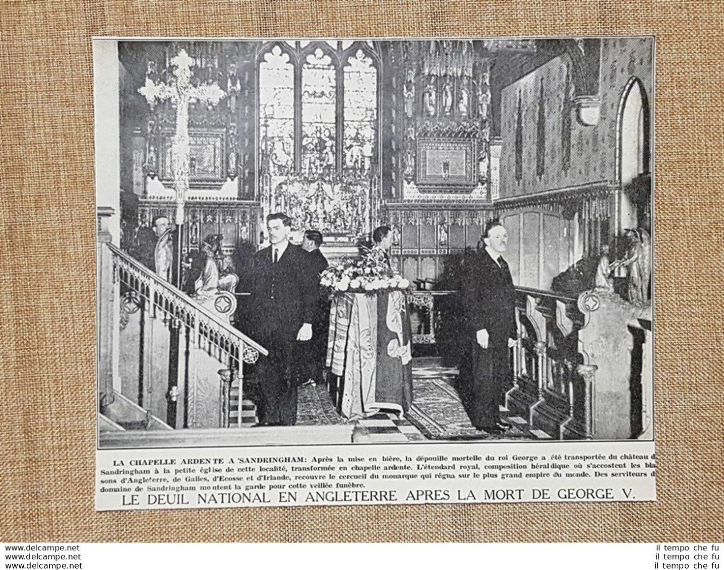 Sandringham Nel 1936 Cappella Ardente Per La Morte Di Re Giorgio V Norfolk U.K. - Andere & Zonder Classificatie