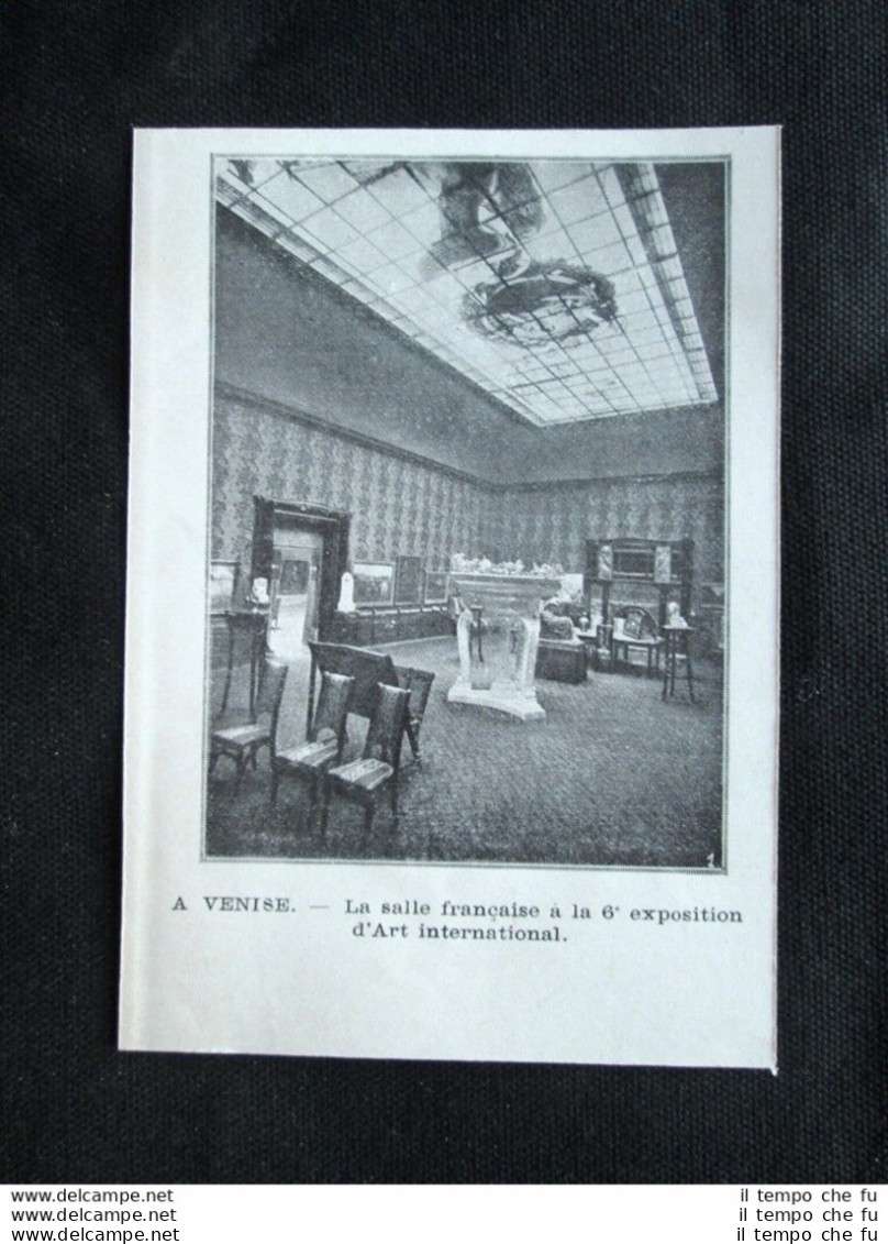 Venezia - Sala Francese, 6° Esposizione Internazionale D'Arte  Stampa Del 1905 - Otros & Sin Clasificación