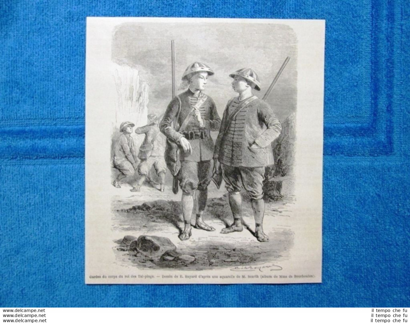Gravure Année 1864 - Gardes Du Corps Du Roi - Guardie Del Corpo Del Re - Avant 1900