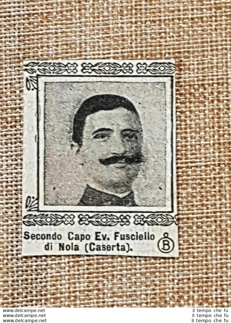 Decorato Al Valore Nel 1917 Ev. Fusciello Di Nola Caserta Medaglia Di Bronzo WW1 - Other & Unclassified