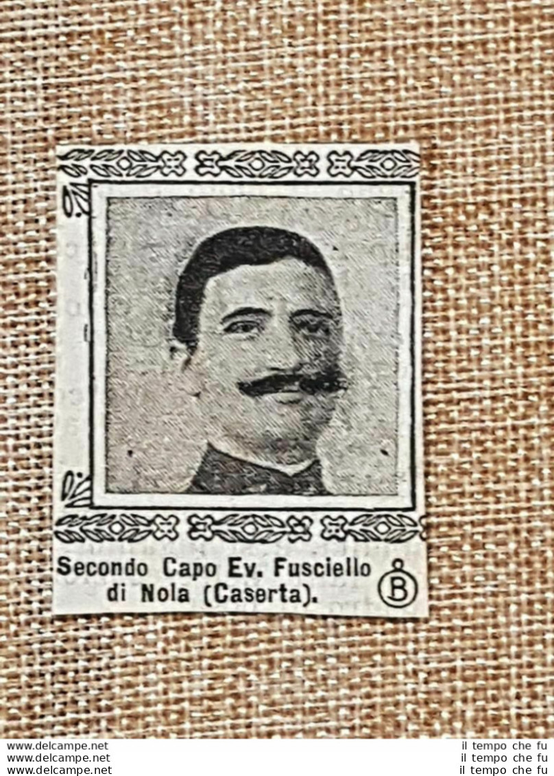 Decorato Al Valore Nel 1917 Ev. Fusciello Di Nola Caserta Medaglia Di Bronzo WW1 - Autres & Non Classés