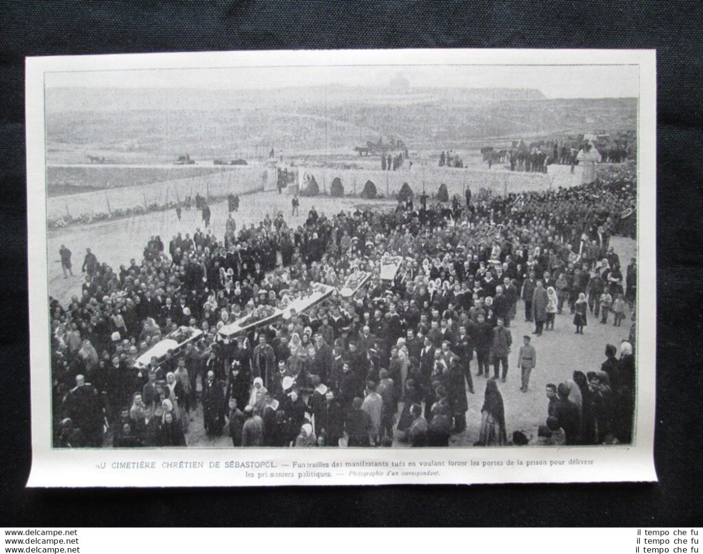 Cimitero Cristiano Di Sebastopoli, Crimea: Funerali Manifestanti Stampa Del 1905 - Autres & Non Classés