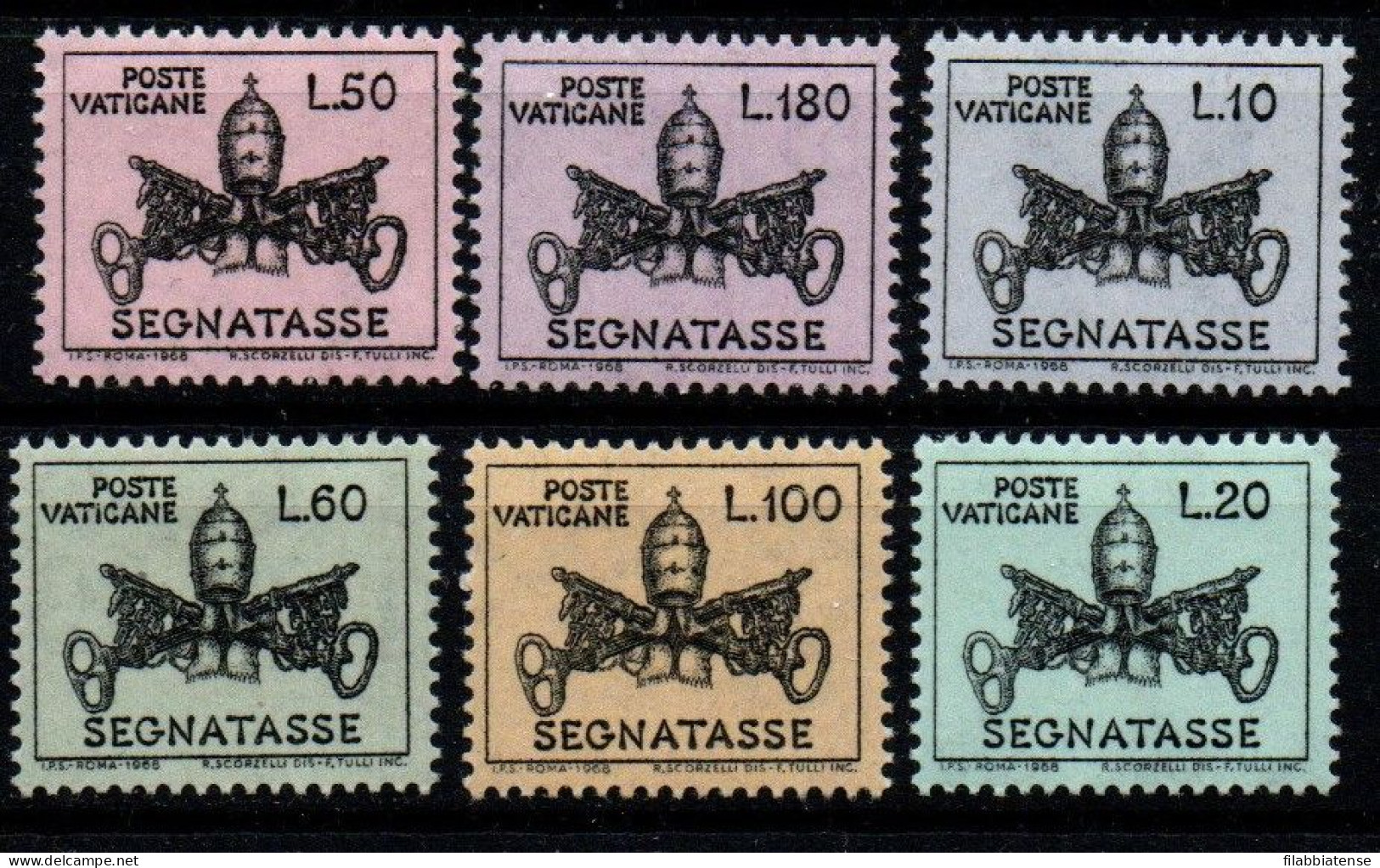 1968 - Vaticano S 25/S30 Stemma   ++++++++ - Postage Due