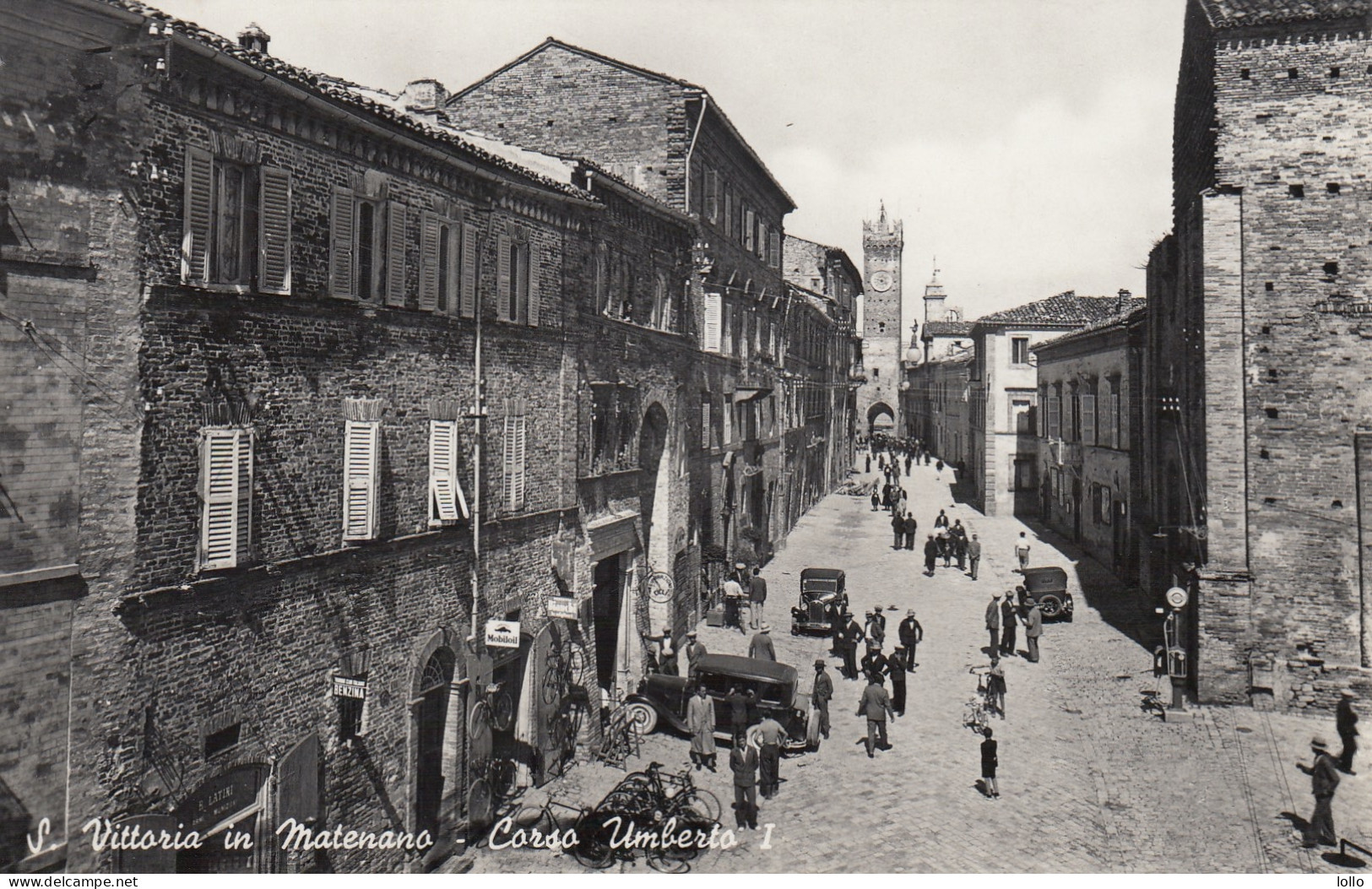 Marche  -  Fermo  -  S. Vittoria In Matenano  -  Corso Umberto I°  -  F. Piccolo  -  Viagg  - Bella Animata - Other & Unclassified