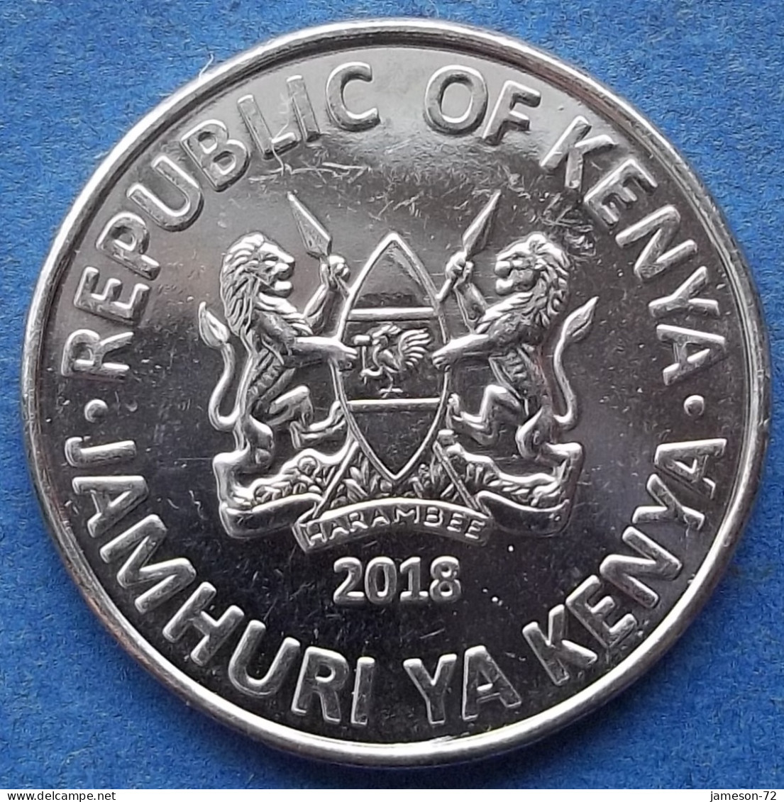 KENYA - 1 Shilling 2018 "Giraffe" KM# 45 Republic (1964) - Edelweiss Coins - Kenya