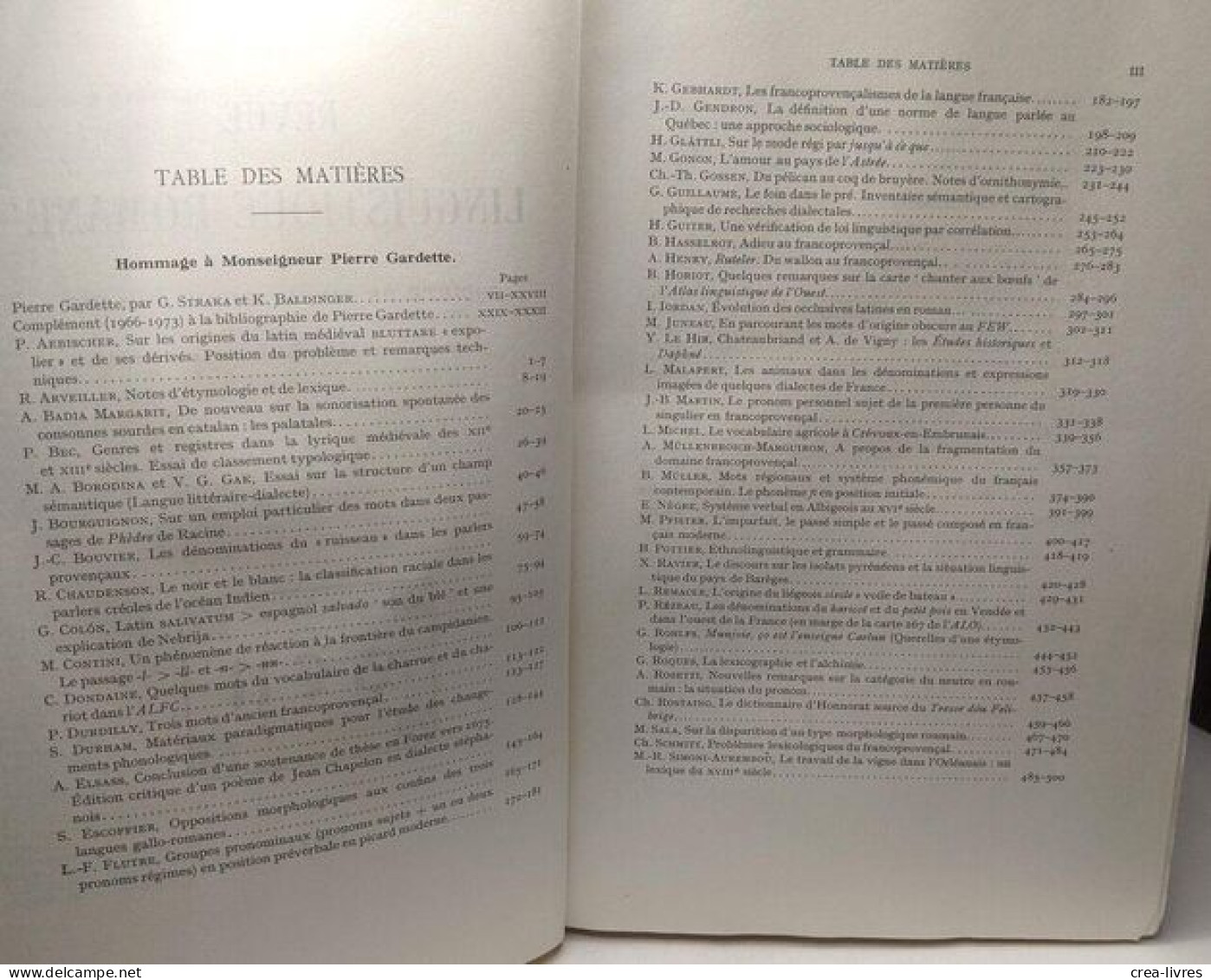 Revue De Linguistique Romane TOME 38 - N°149-150-151-152 Janvier-Décembre 1974 - Sciences