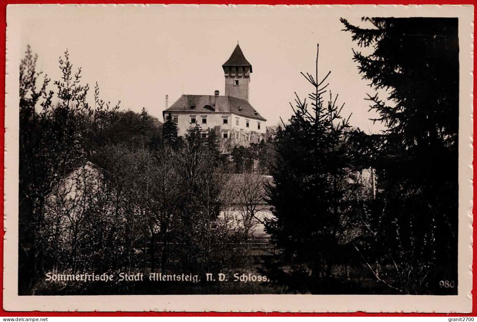 Sommerfrische Stadt Allentsteig, N.D. Schloss. 1941 - Autres & Non Classés