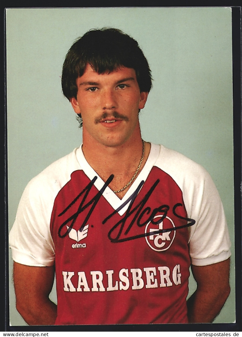 AK Fussballspieler Herbert Hoos, 1. FC Kaiserslautern, Reklame Für Karlsberg-Bier  - Football