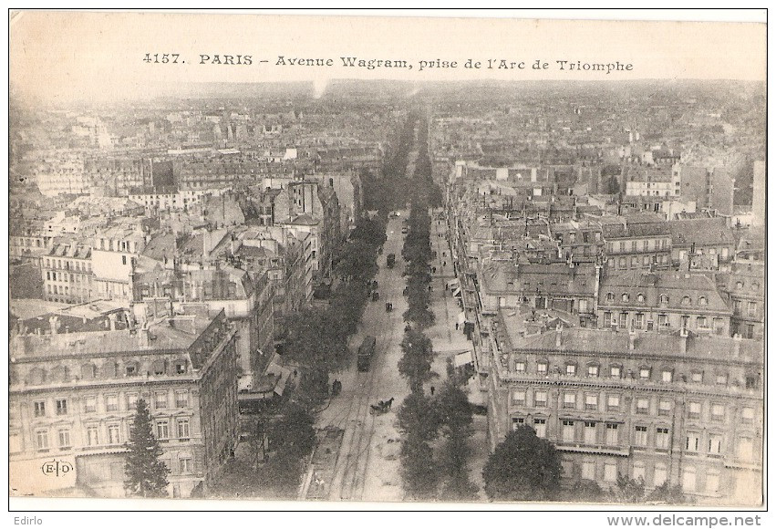 *** 75  *** PARIS  Avenue De Wagram  Prise De L'arc De Triomphe TTB - Bridges