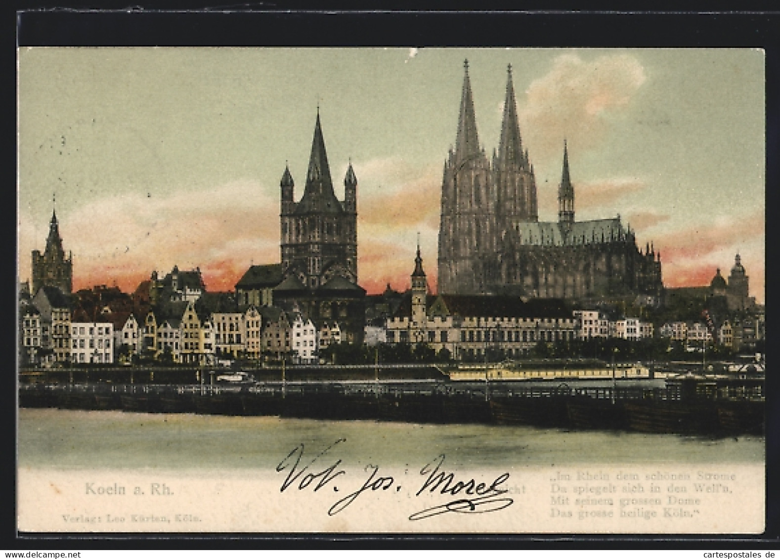 AK Köln, Rhein Vor Dem Dom  - Köln