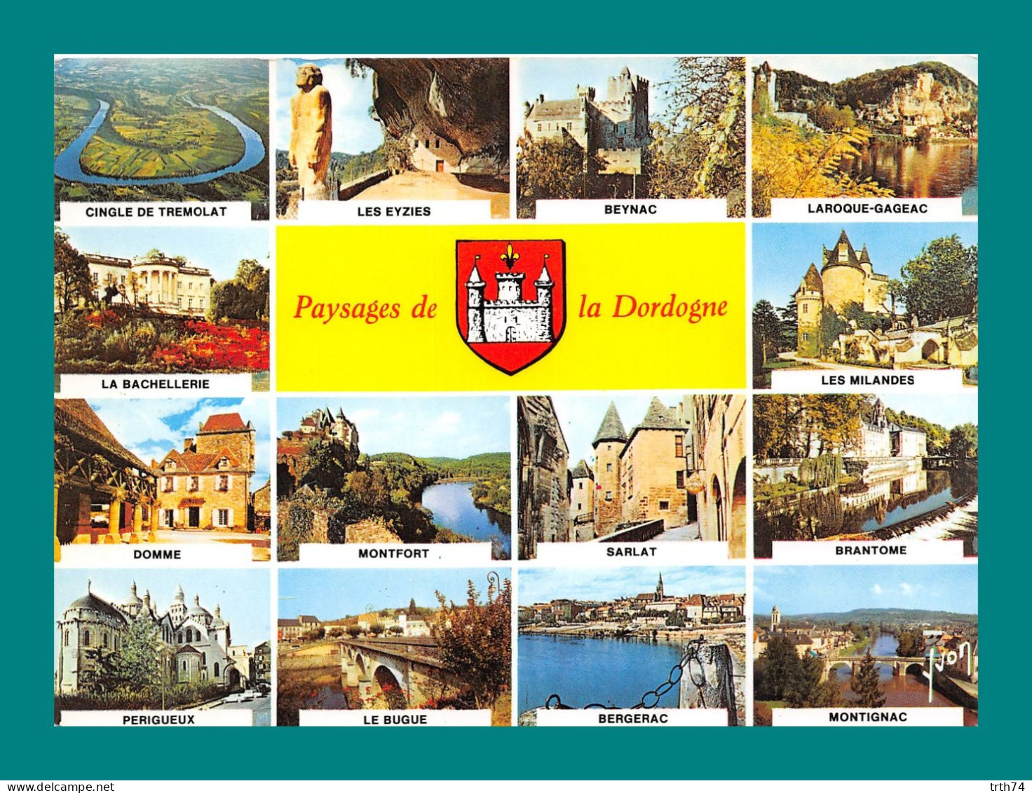 24 Paysages De La Dordogne Beynac La Roque Gageac Domme Sarlat Brantome Bergerac ( Multivues ) - Other & Unclassified