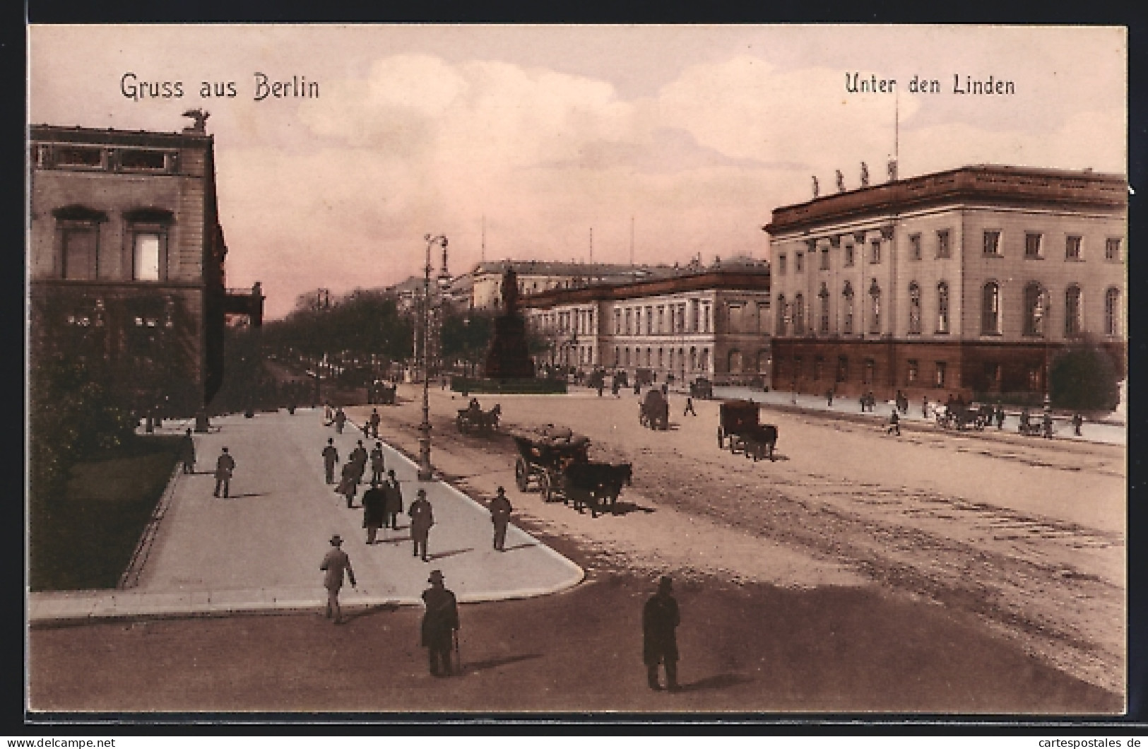 AK Berlin, Unter Den Linden Mit Denkmal  - Mitte