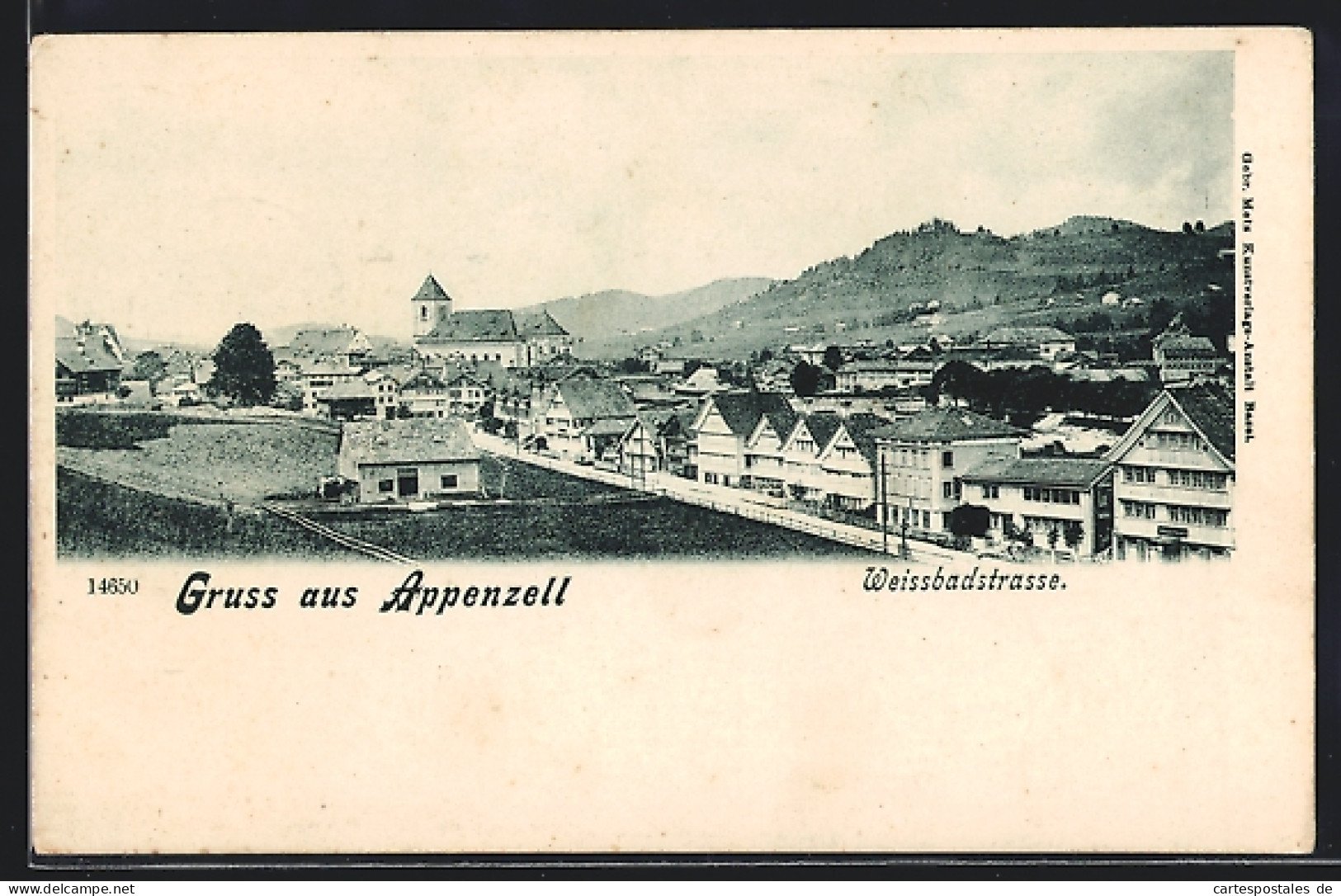 AK Appenzell, Weissbadstrasse Mit Umgebung  - Weissbad 