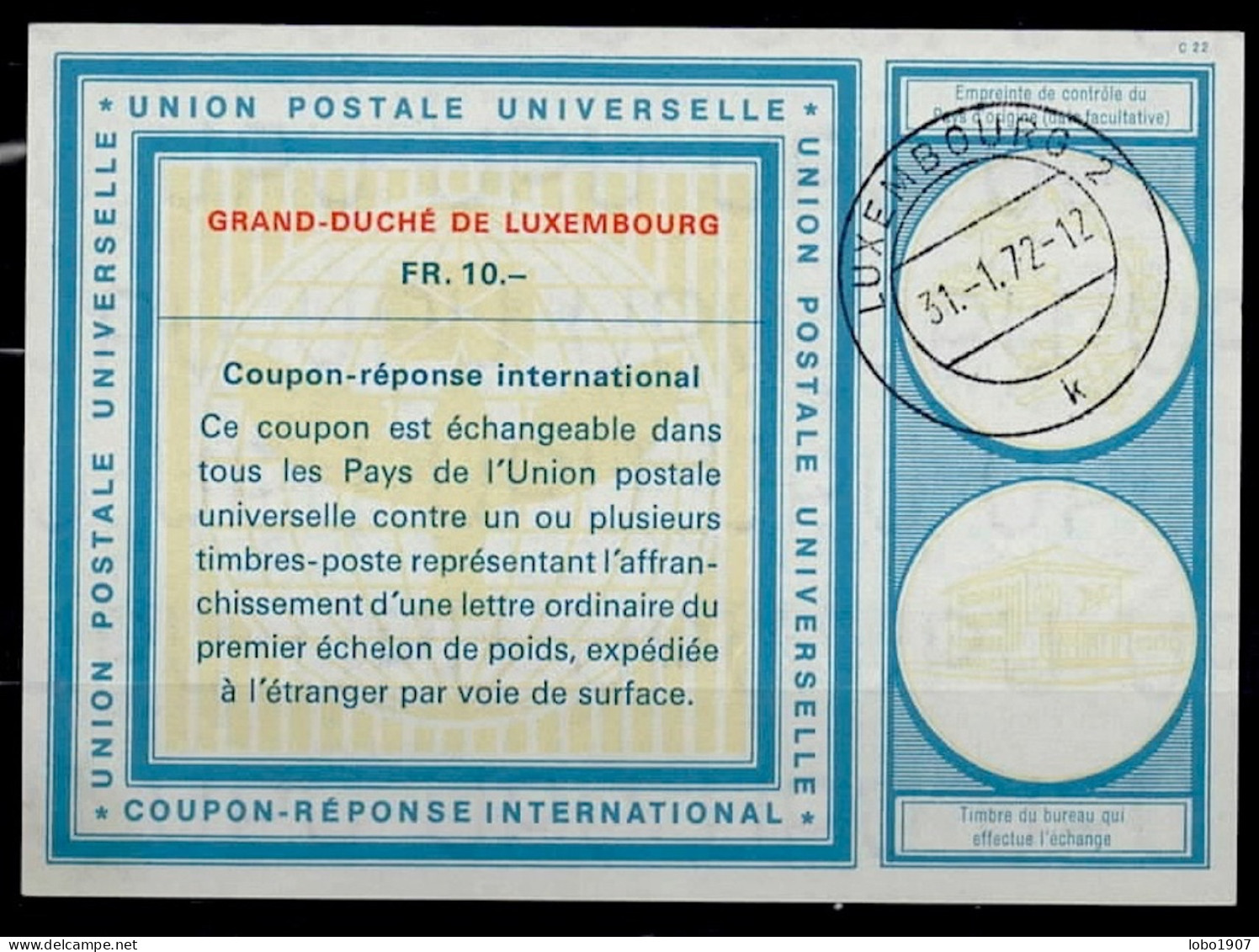 LUXEMBOURG  Collection Of 17 International Reply Coupon Reponse Antwortschein IRC IAS  See List And Scans - Postwaardestukken