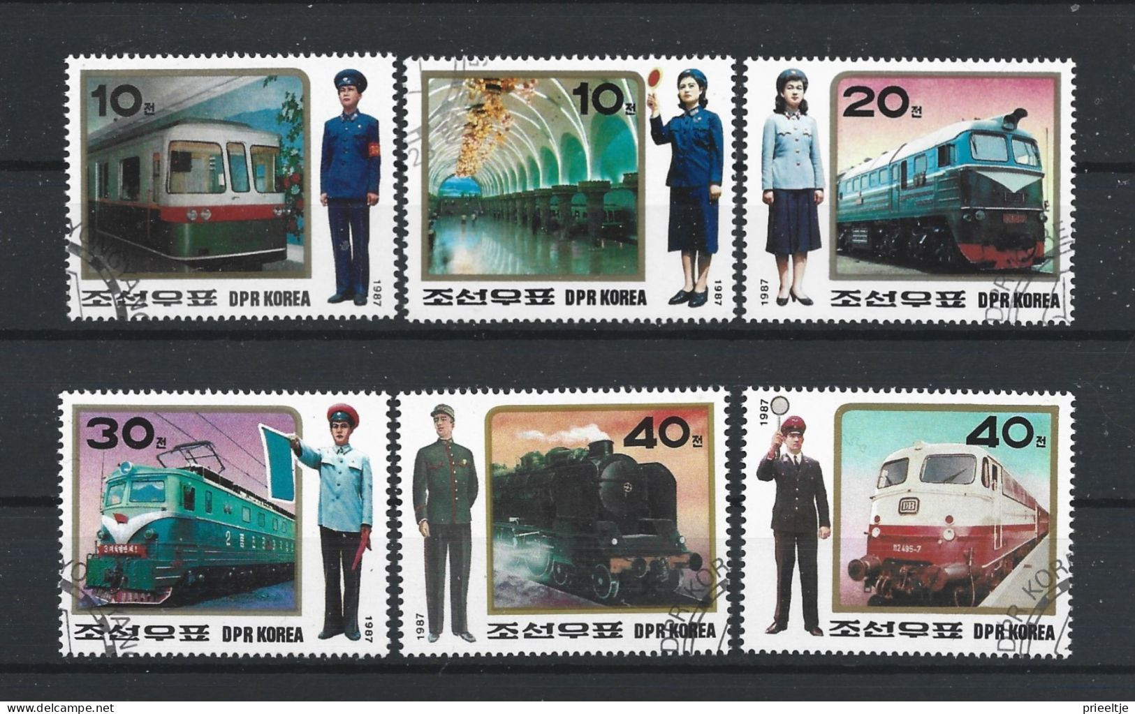 Korea 1987 Railways Y.T. 1917/1922  (0) - Corée Du Nord