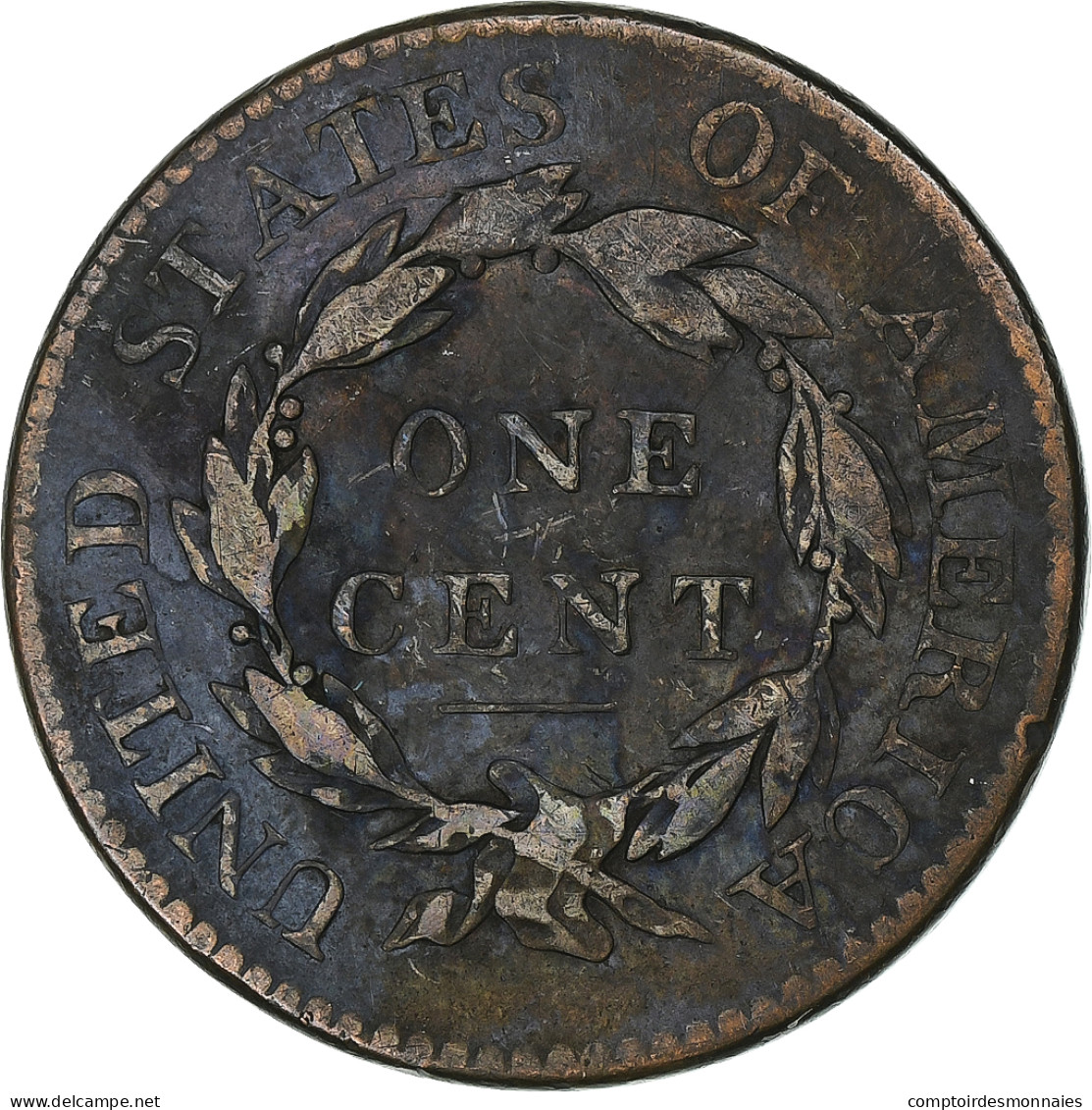 États-Unis, 1 Cent, Coronet Head, 1818, Philadelphie, Cuivre, TB+, KM:45.1 - 1816-1839: Coronet Head (Tête Couronnée)