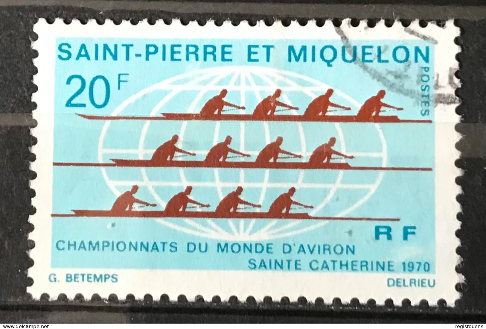 Timbre Oblitéré Saint Pierre Et Miquelon 1970 Yt N° 406 - Used Stamps